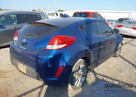 2017 Hyundai Veloster z USA, uszkodzony, nr VIN KMHTC6AD4HU321676